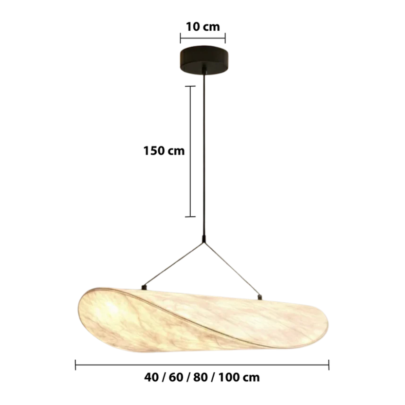 Suspension Japandi LED Dimmable Légère Équilibre | Hikariya