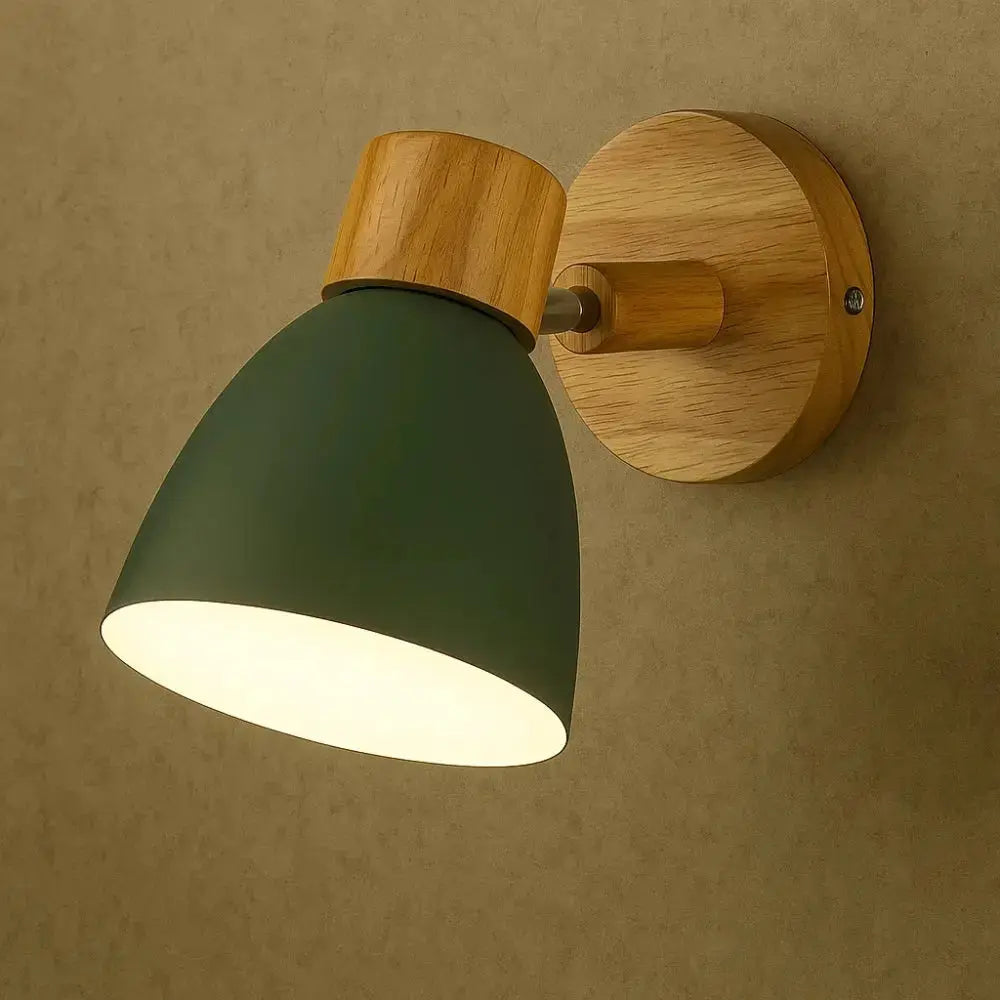 Applique bois pastel tête de lit éclairage d'ambiance