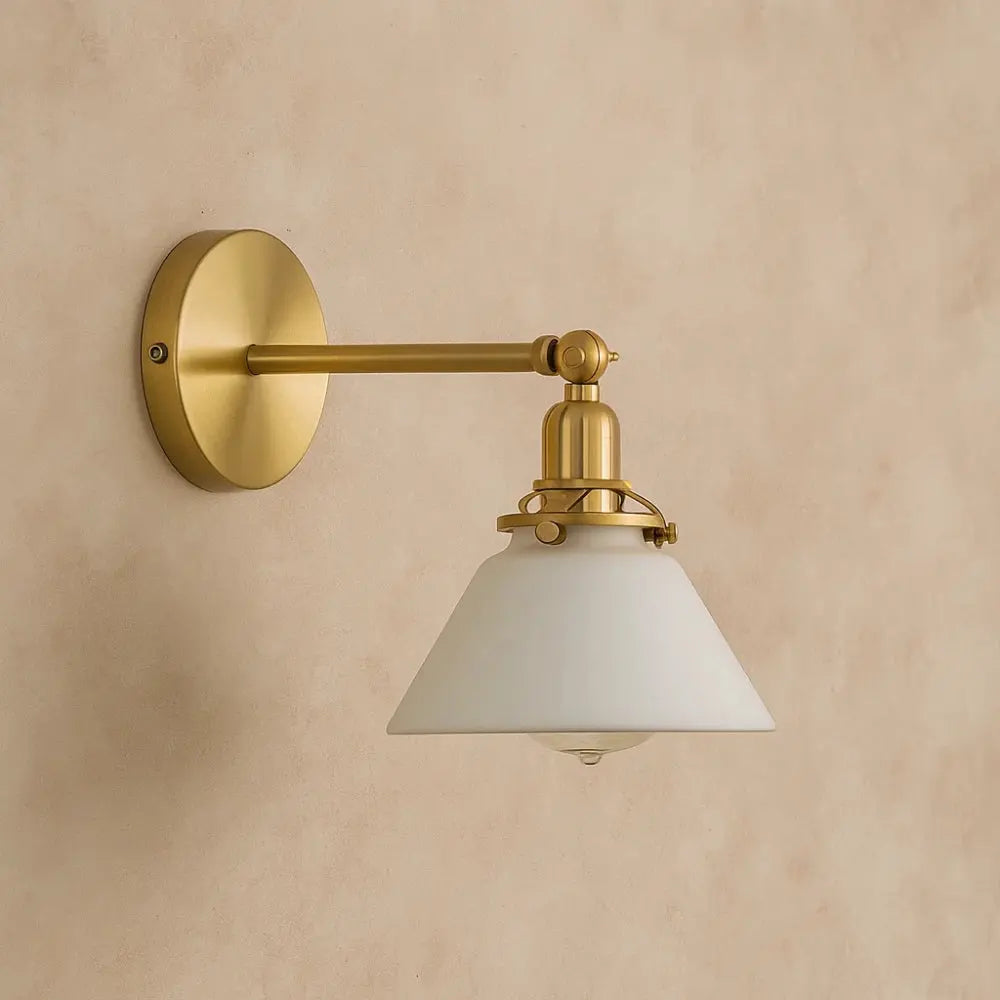 Applique murale verre laiton bronze rétro nordique - Veralya vue principale