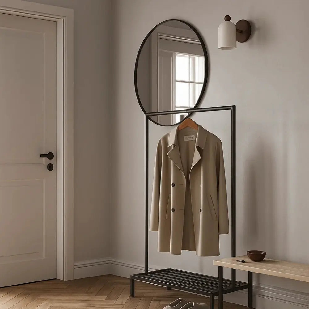 Lampe murale noyer massif éclairage chaud tamisé - salon scandinave