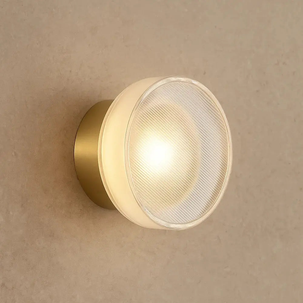Celiora applique verre blanc mat éclairage scandinave - vue angle