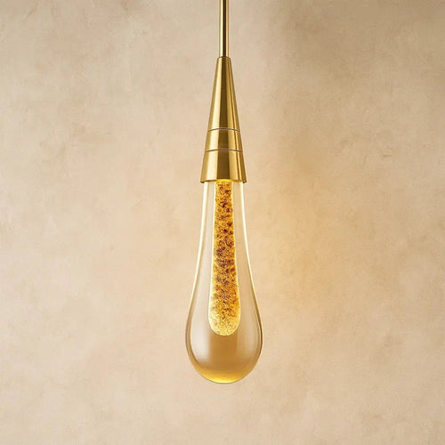 Applique cristal transparent reflets dorés éclairage chaud - salon contemporain