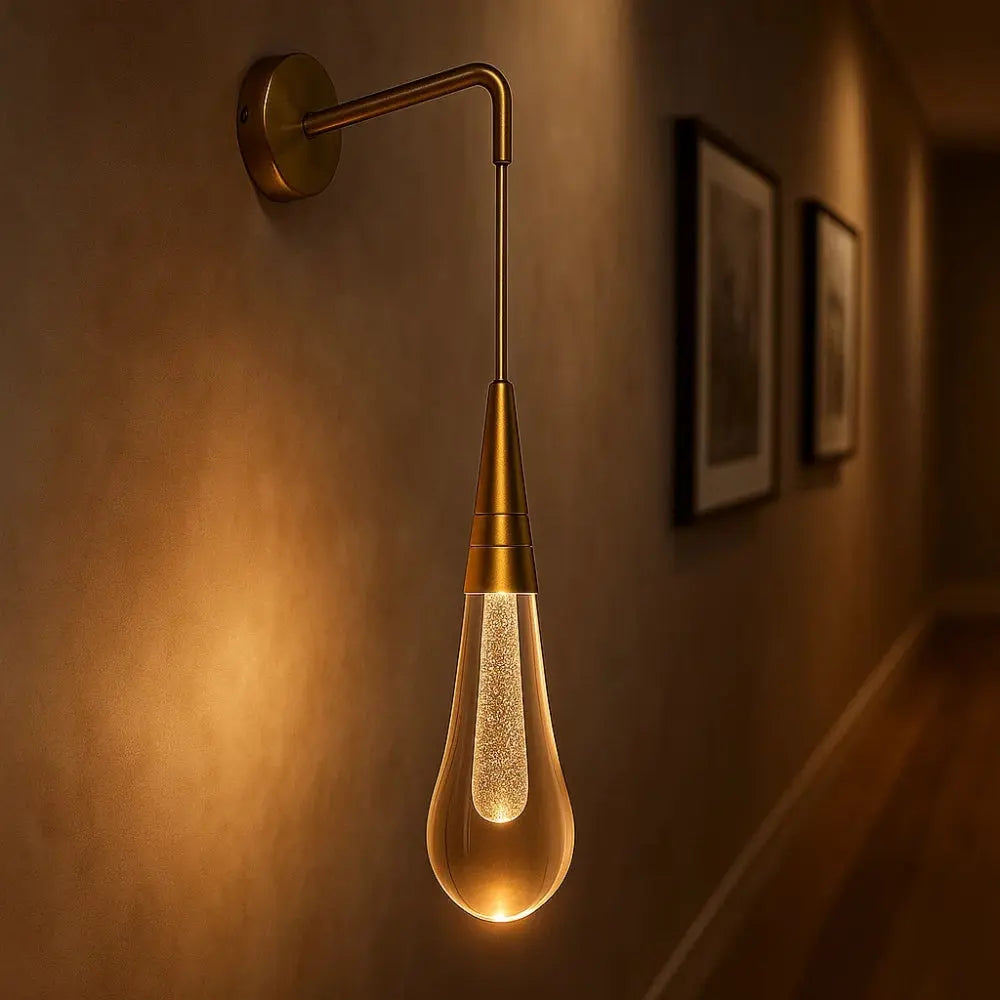 Aurelia lampe murale goutte LED fixation murale intuitive - couloir