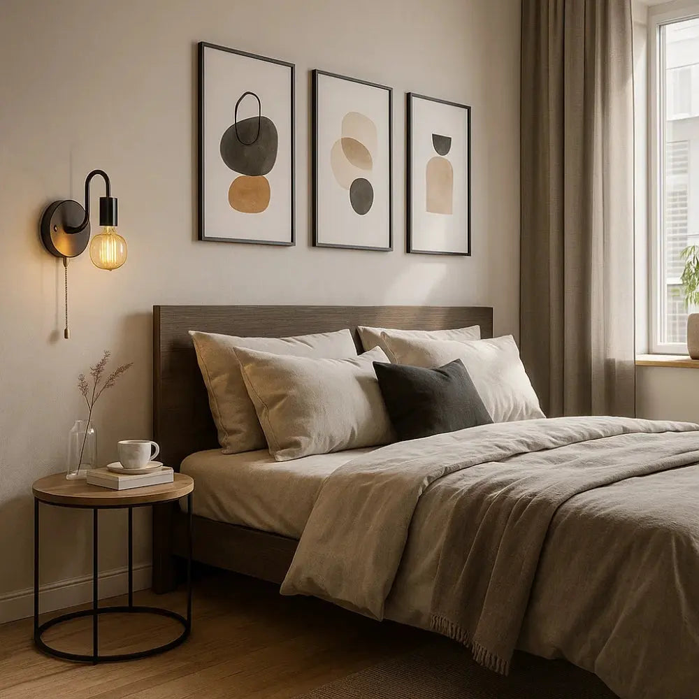 Vornyx lampe murale style atelier base circulaire - vue angle