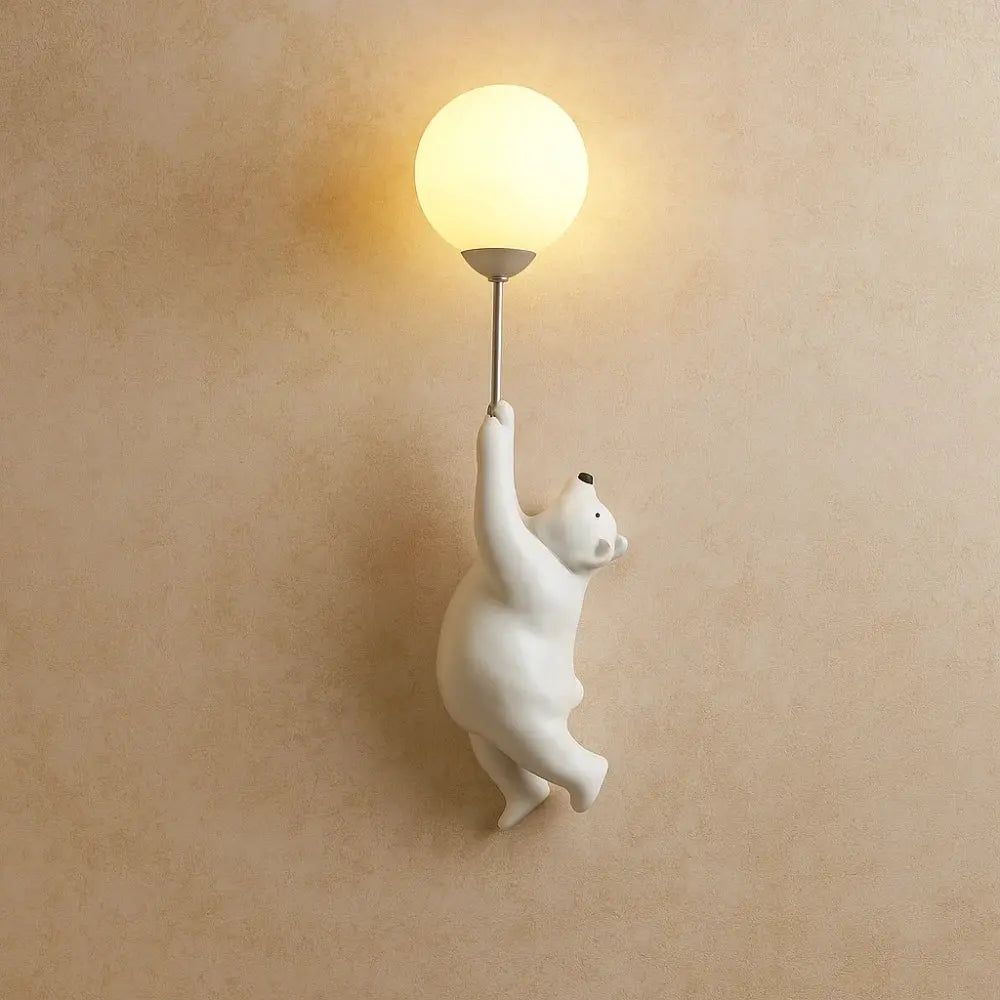 Lunovia applique lune ourson 3D lumière rassurante nuit
