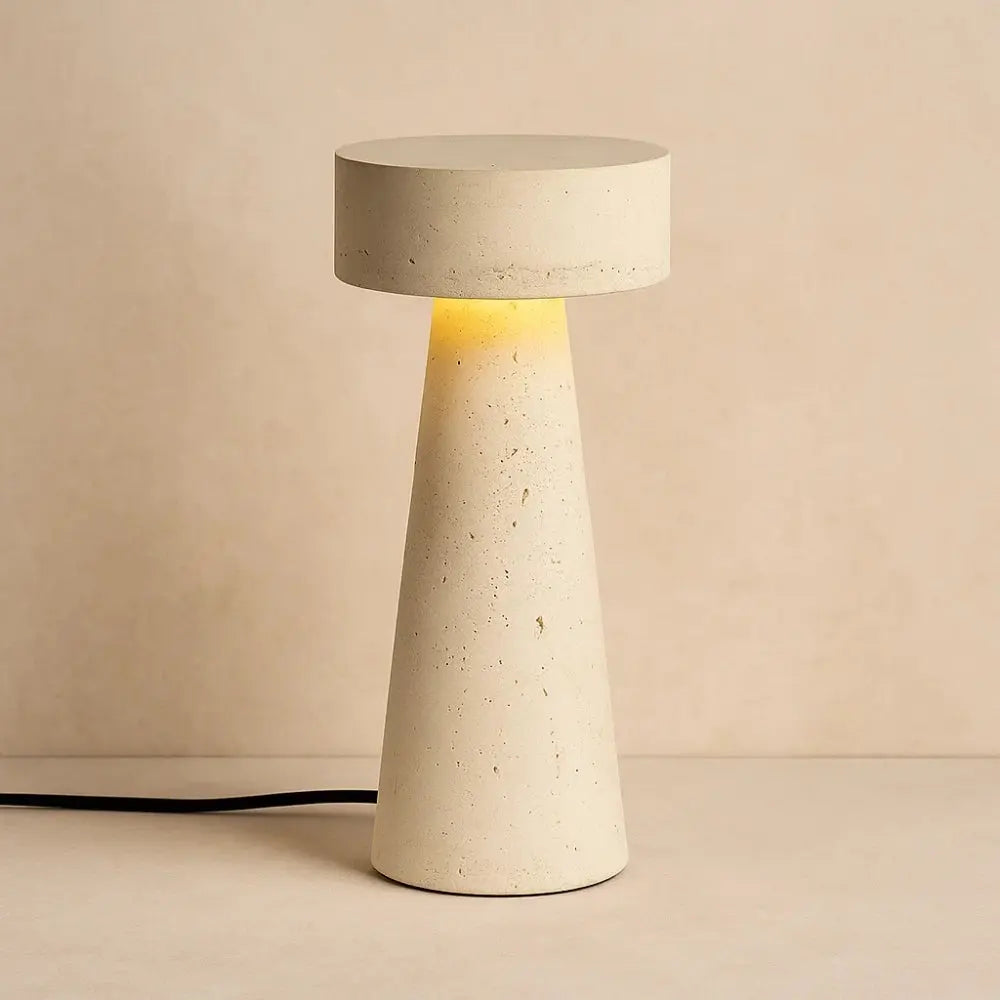 Lampe Travertin - Sculpture Antique | Travera