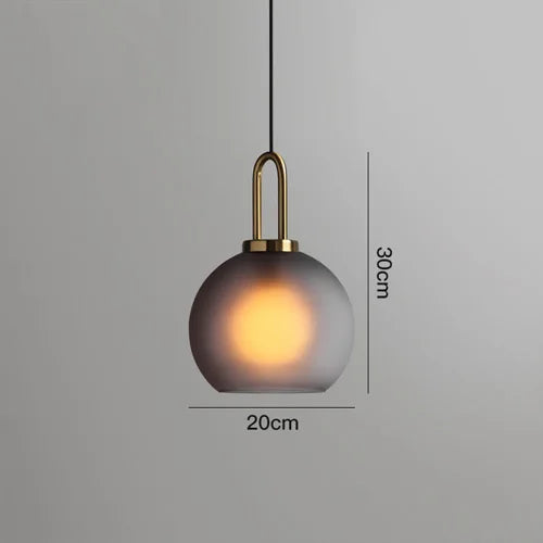 Lot de 3 Suspensions Globe en Verre Acier Doré | Celeste