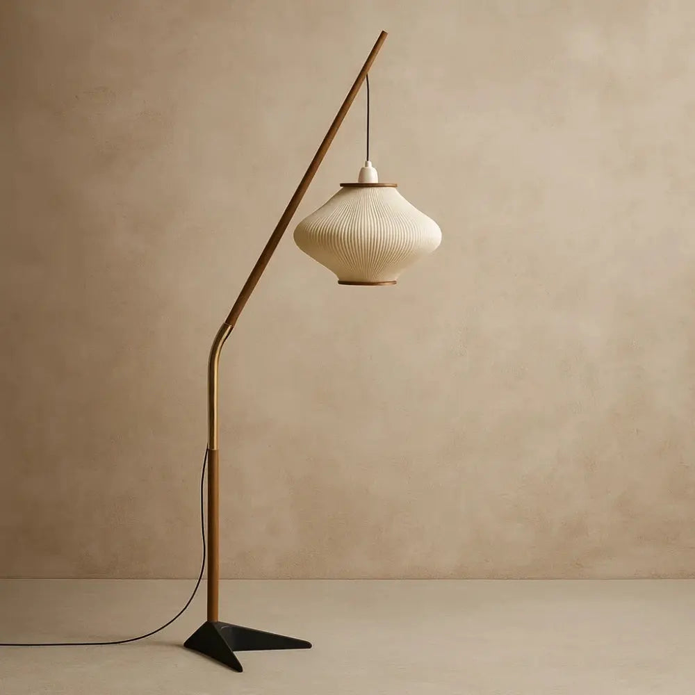Lampadaire Moderne Sur Pied - Courbe Bois Médiévale | Eldoryn