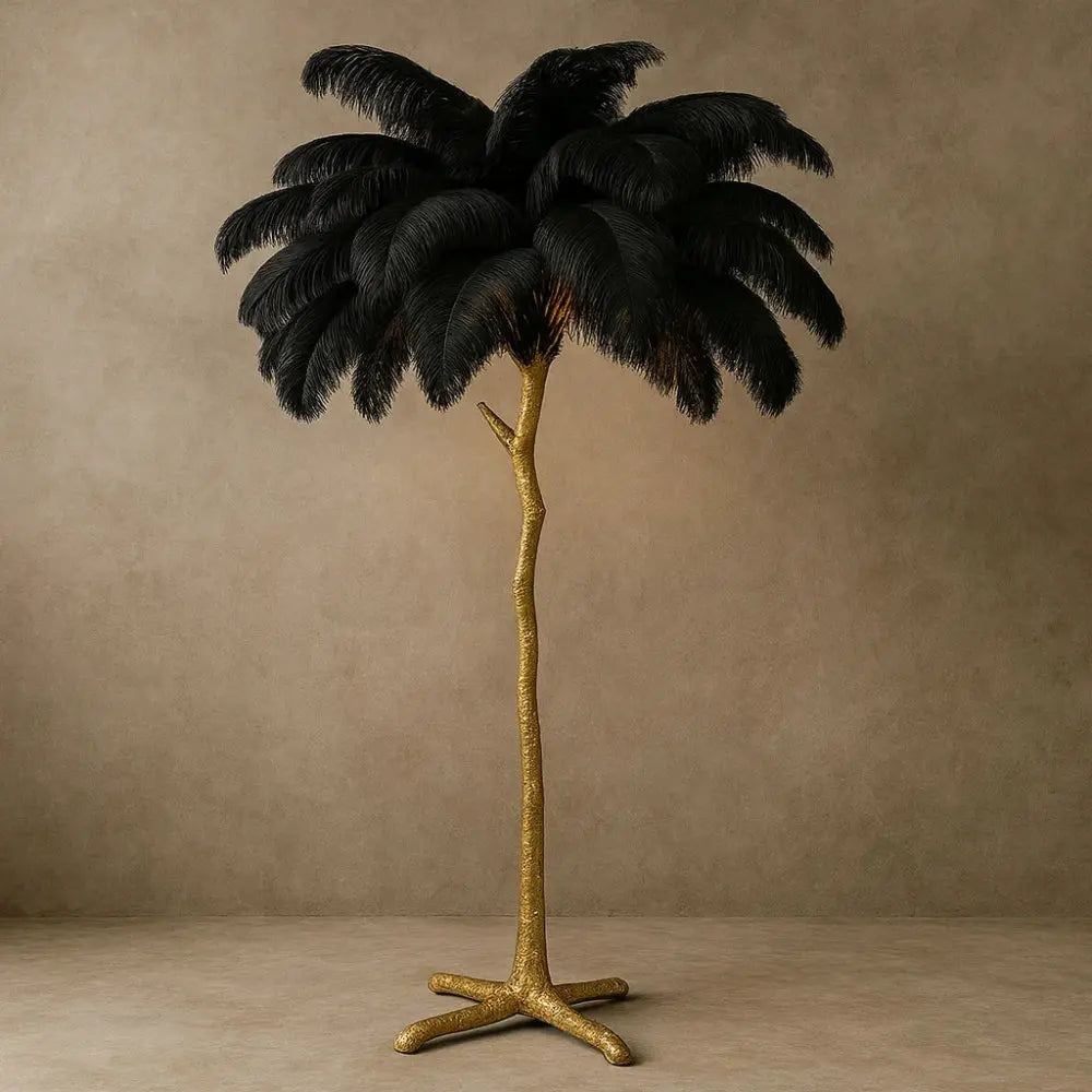 Lampadaire Plume - Plumes d'Autruche Opulentes | Ostrélys