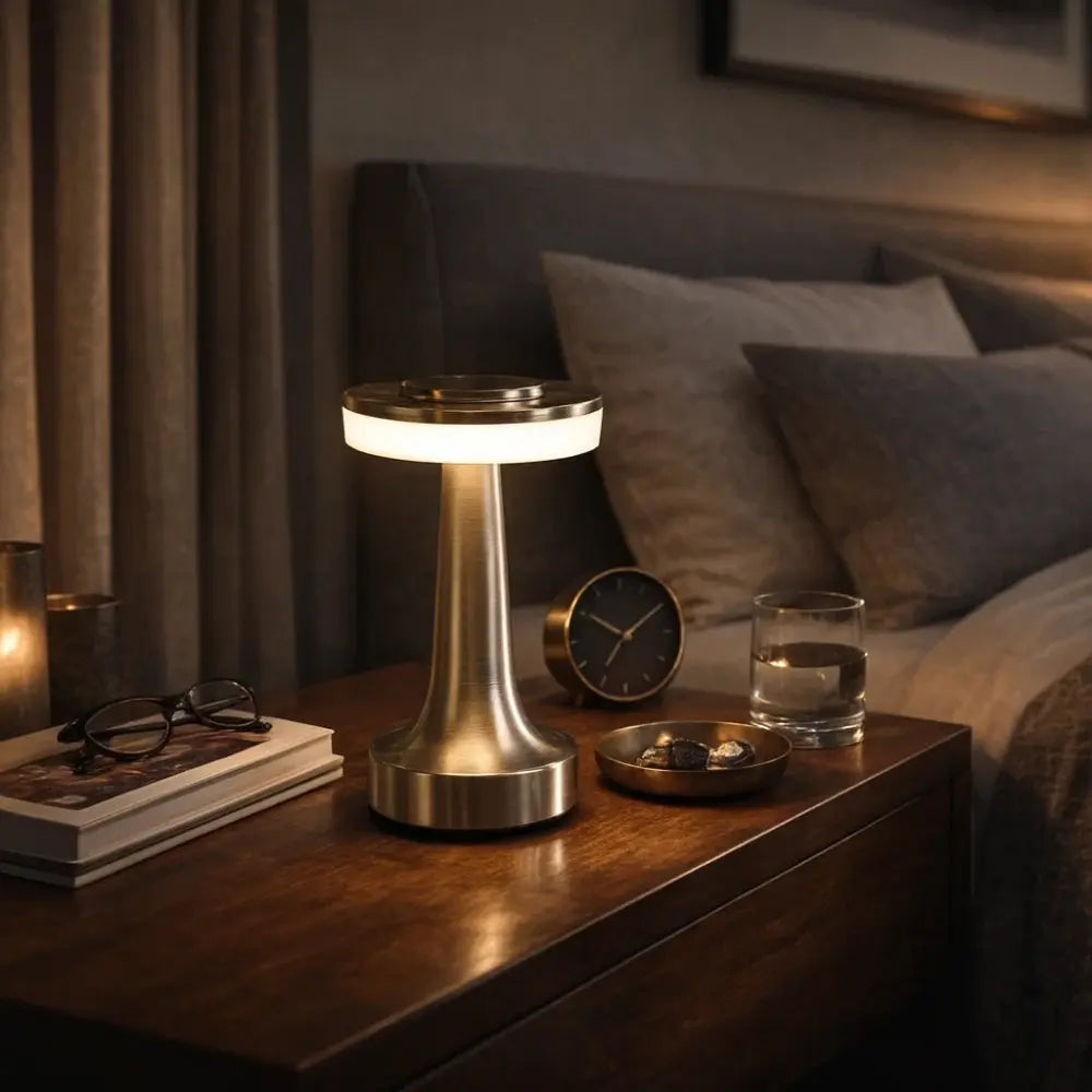 Lampe de Table LED - Halo Tactile Moderne | Lunarya