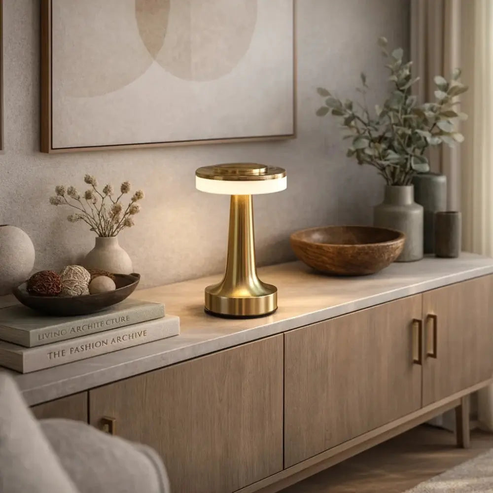 Lampe de Table LED - Halo Tactile Moderne | Lunarya