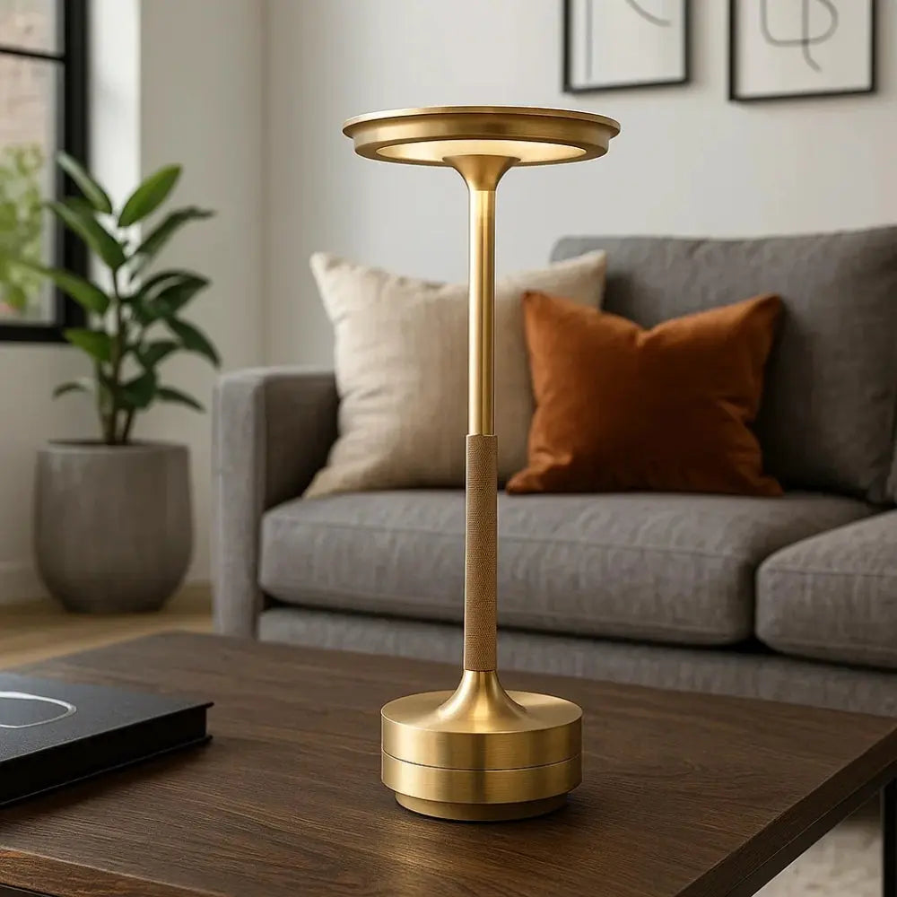 Lampe de Table Sans Fil - Éclat Silencieux | GoldFlow