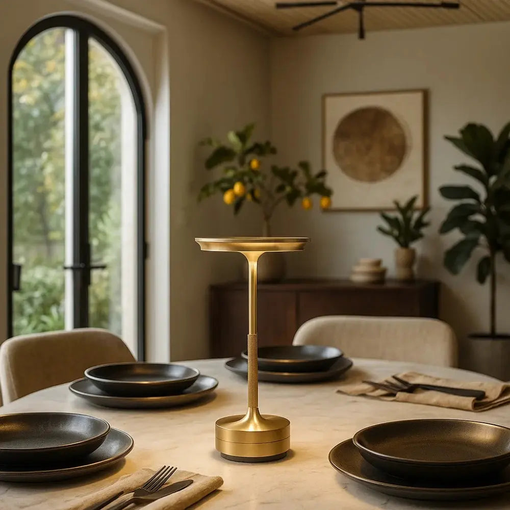 Lampe de Table Sans Fil - Éclat Silencieux | GoldFlow