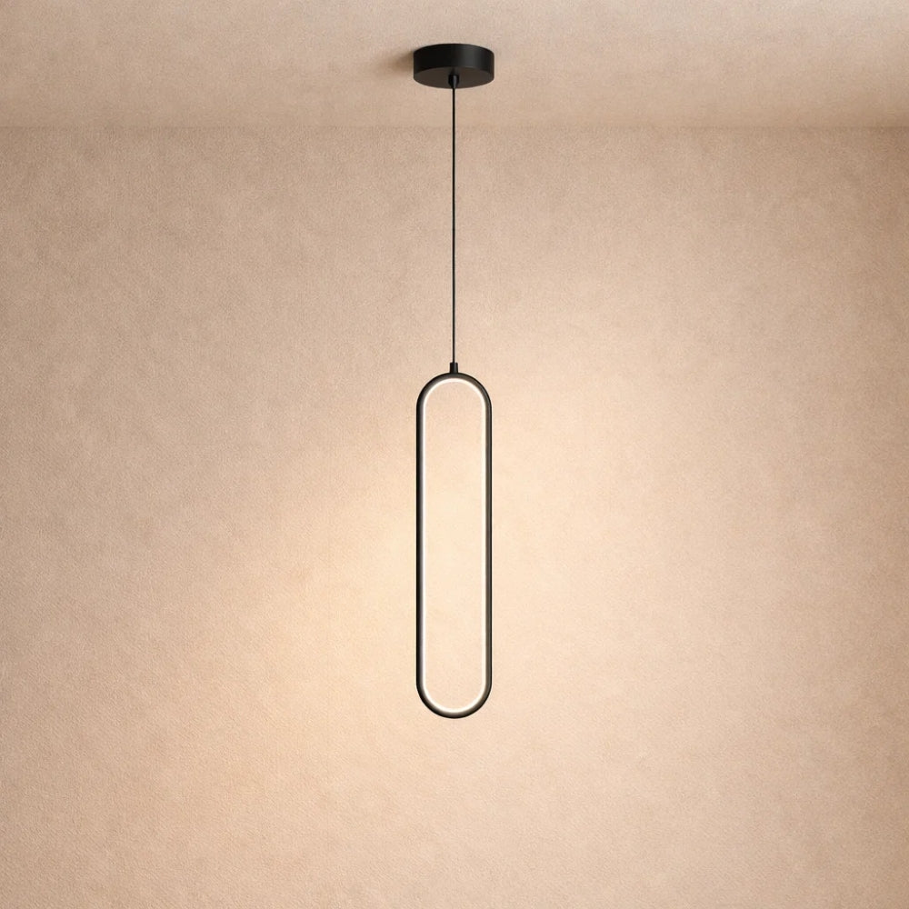 Suspension LED Verticale Aluminium Acrylique | Ligne Minimaliste