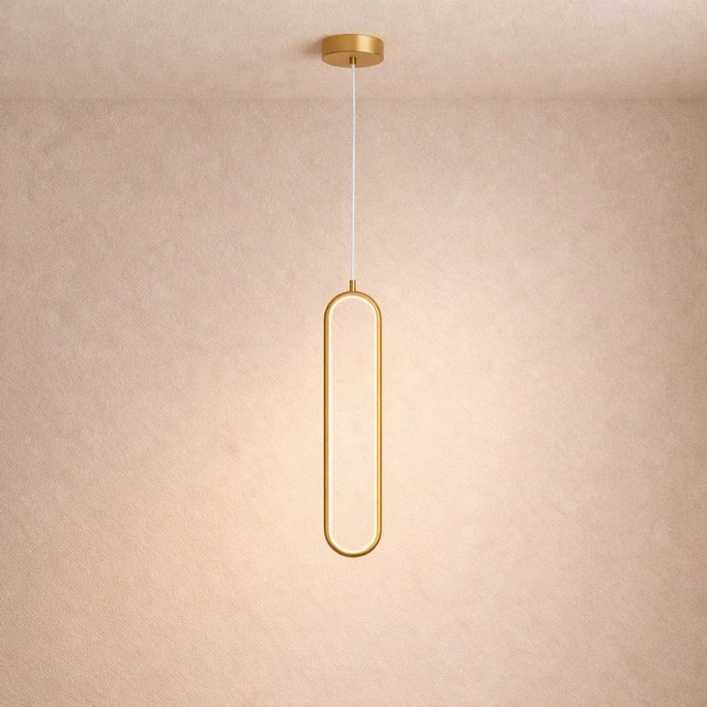 Suspension LED Verticale Aluminium Acrylique | Ligne Minimaliste