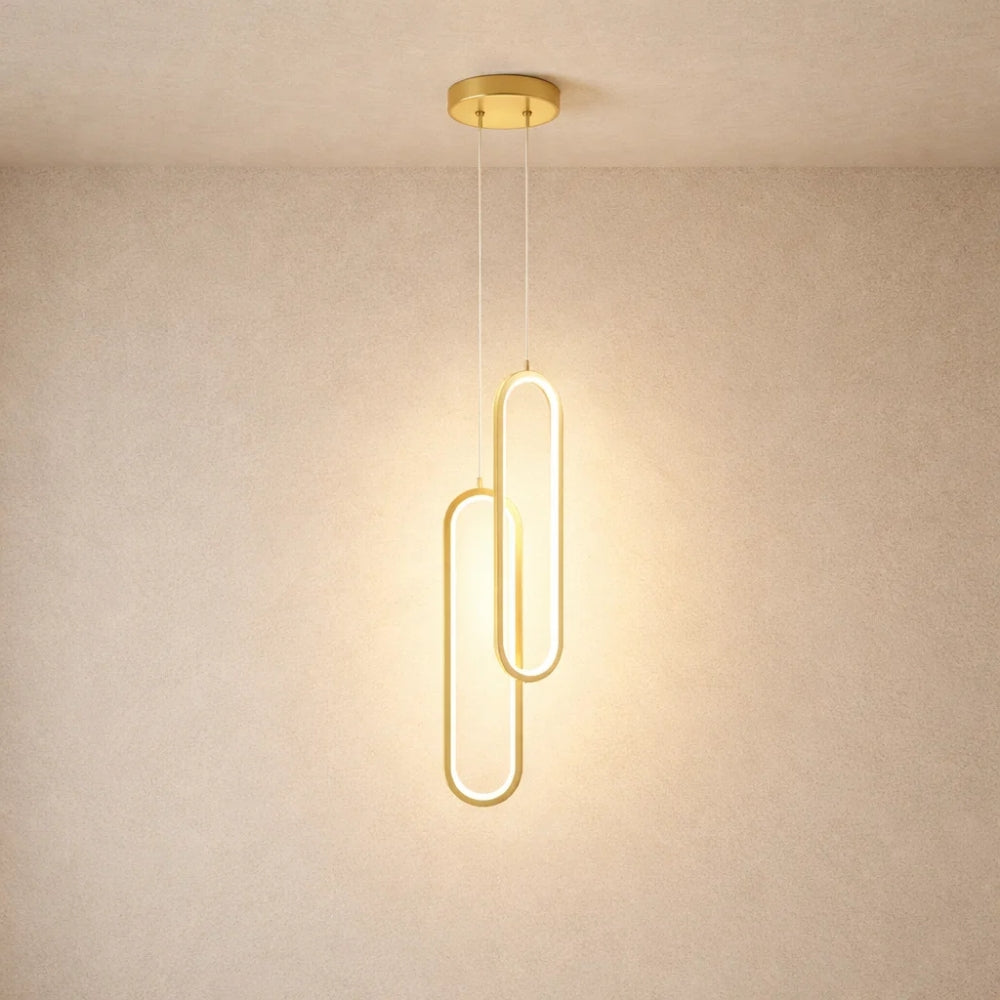 Suspension LED Verticale Aluminium Acrylique | Ligne Minimaliste