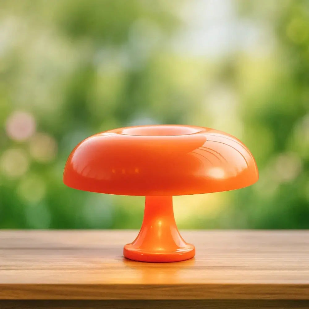 Lampe Champignon Orange LED Réglable Style Rétro | Orla