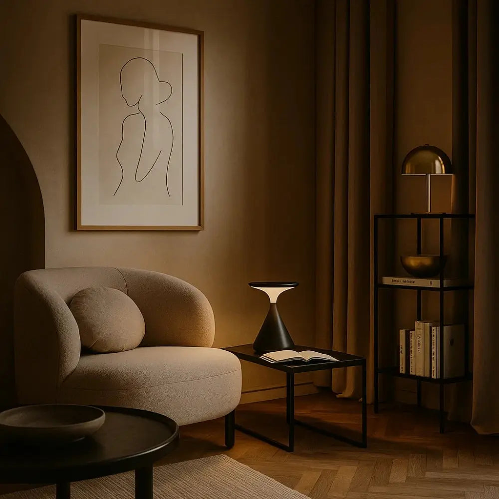 Lampe De Table Led Sans Fil - Sablier Lumière Nomade | Aerisya