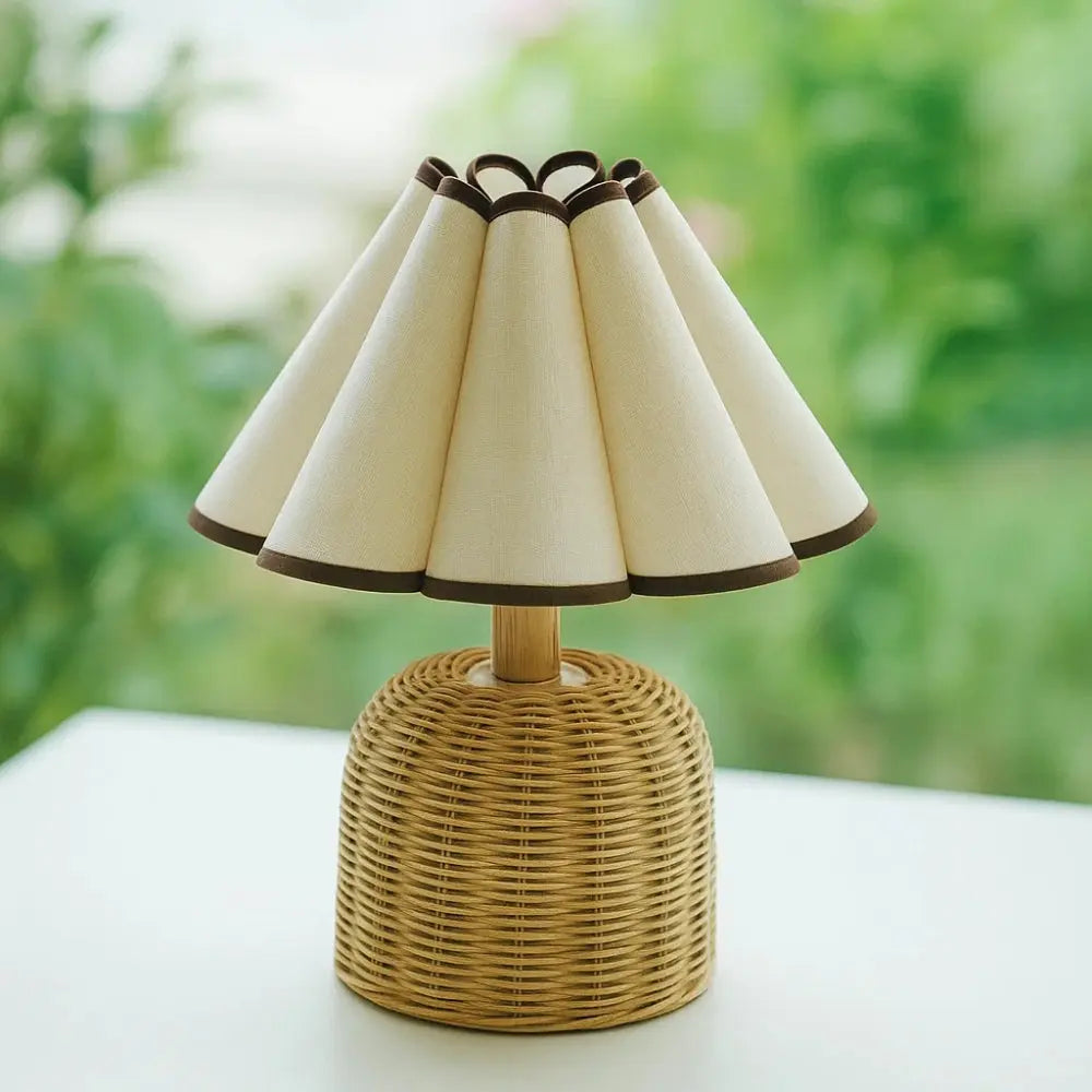 Lampe de Chevet en Rotin - Ambiance Bohème | Solana
