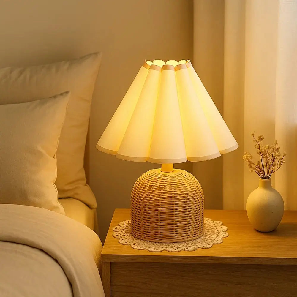 Lampe de Chevet en Rotin - Ambiance Bohème | Solana