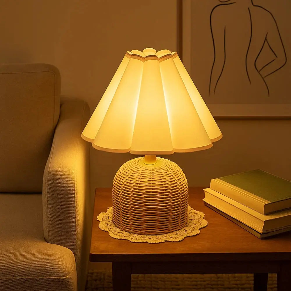Lampe de Chevet en Rotin - Ambiance Bohème | Solana