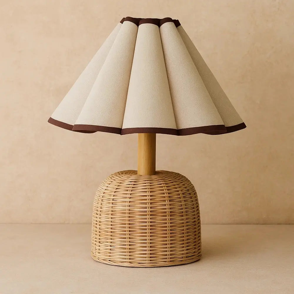 Lampe de Chevet en Rotin - Ambiance Bohème | Solana