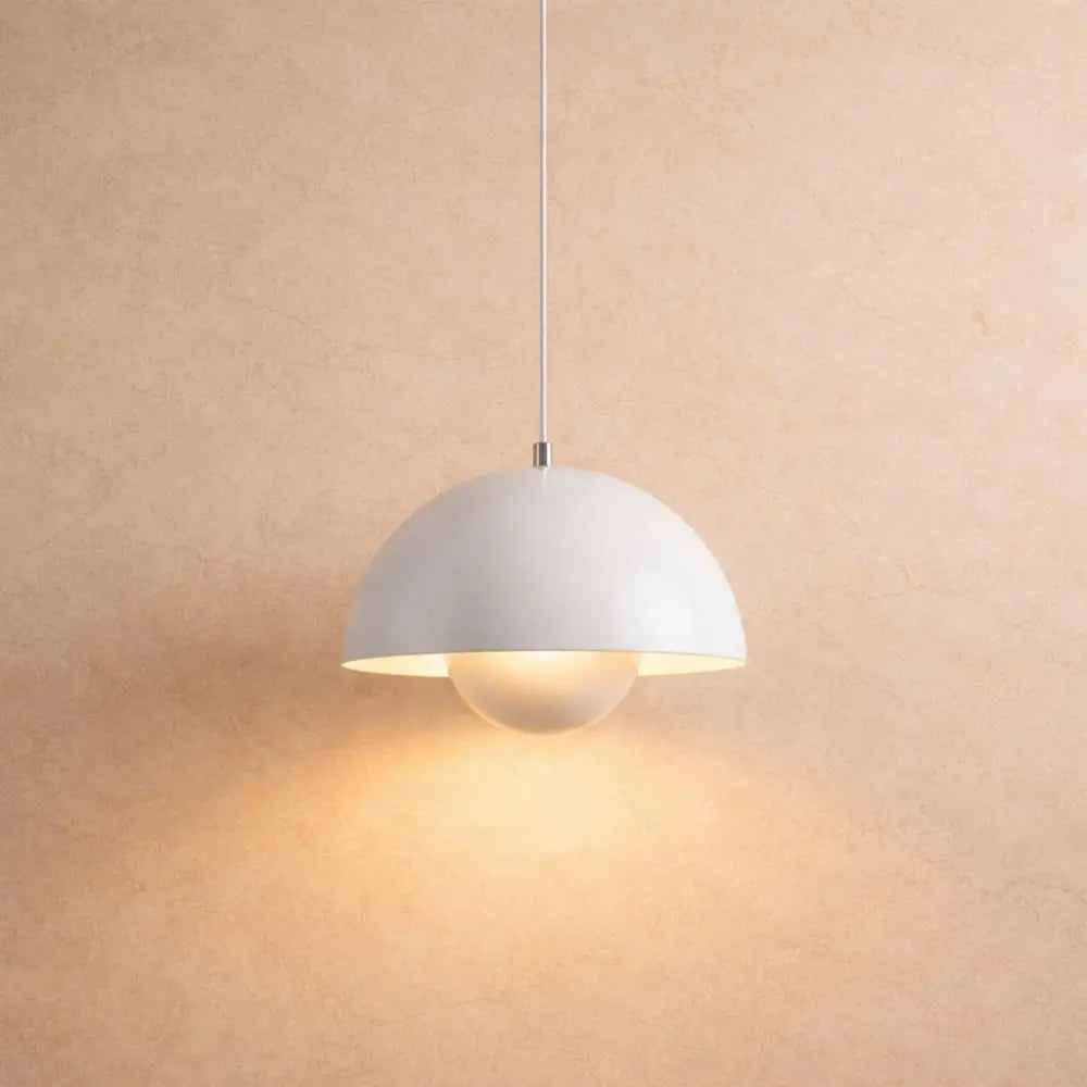 Suspension Demi-Lune LED Métal Coloré | Ligne Nordique Minimaliste