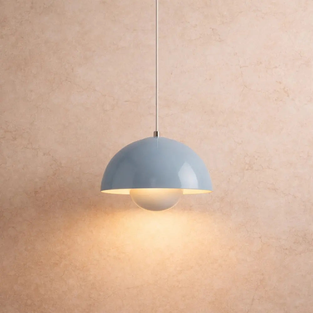 Suspension Demi-Lune LED Métal Coloré | Ligne Nordique Minimaliste