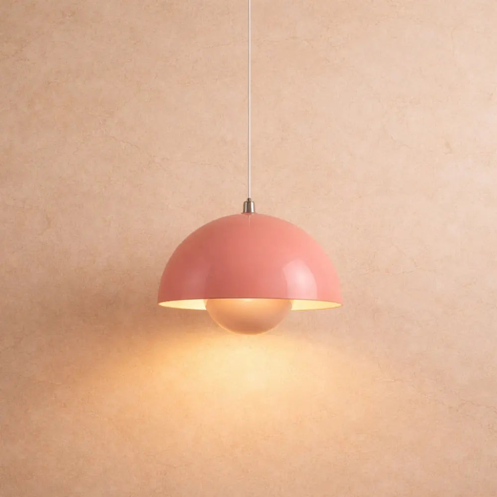 Suspension Demi-Lune LED Métal Coloré | Ligne Nordique Minimaliste