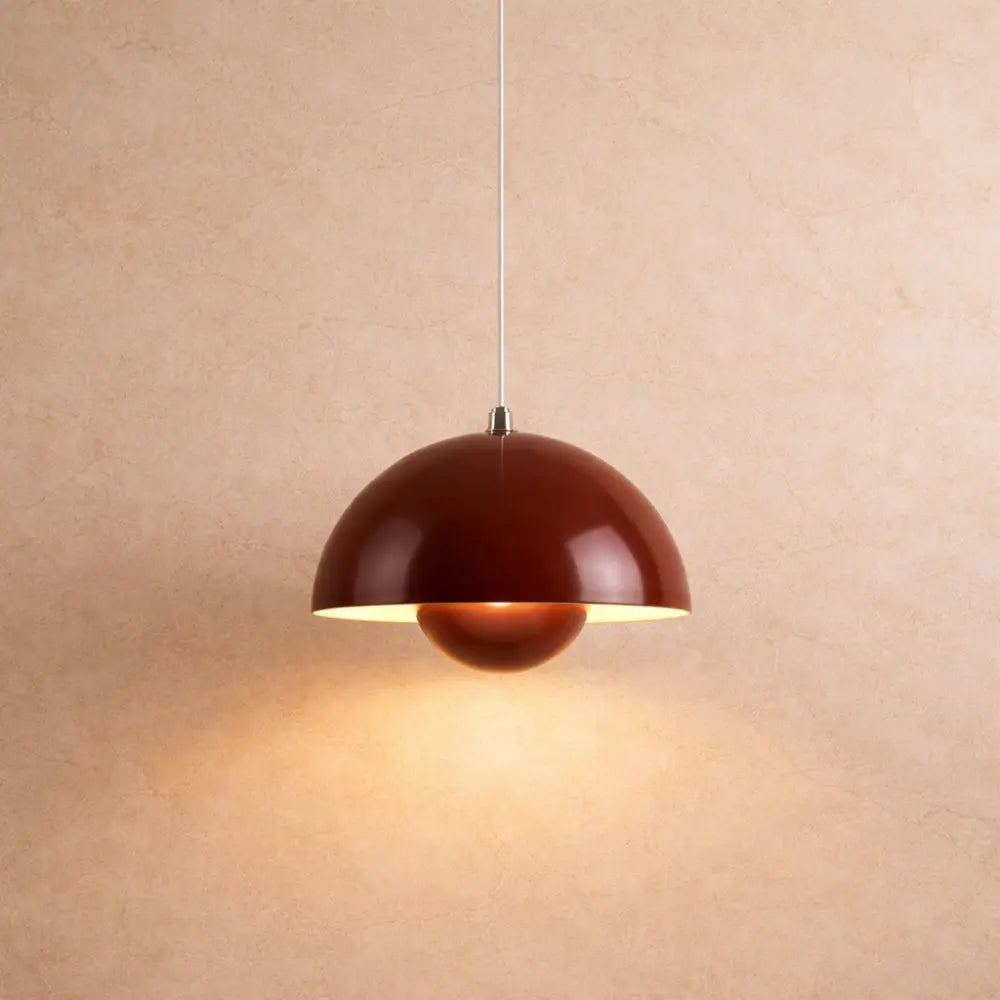 Suspension Demi-Lune LED Métal Coloré | Ligne Nordique Minimaliste