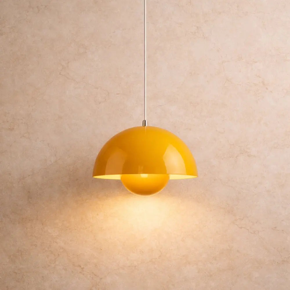 Suspension Demi-Lune LED Métal Coloré | Ligne Nordique Minimaliste