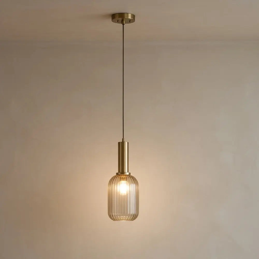 Suspension Verre Ondulé Vintage Coloré | Éclat Rétro Élégant