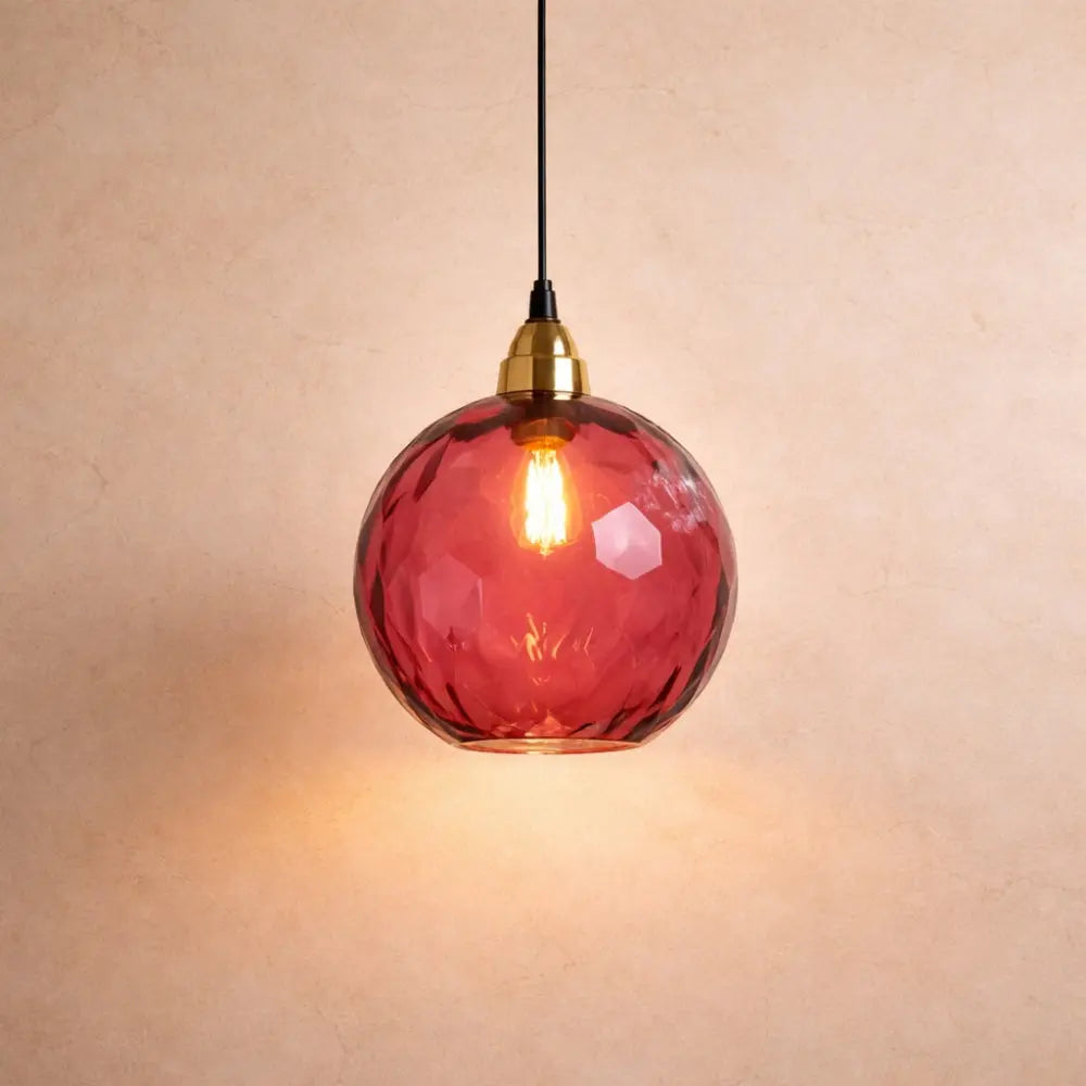 Suspension Sphères Verre Coloré Cascade Lumineuse | Velmora