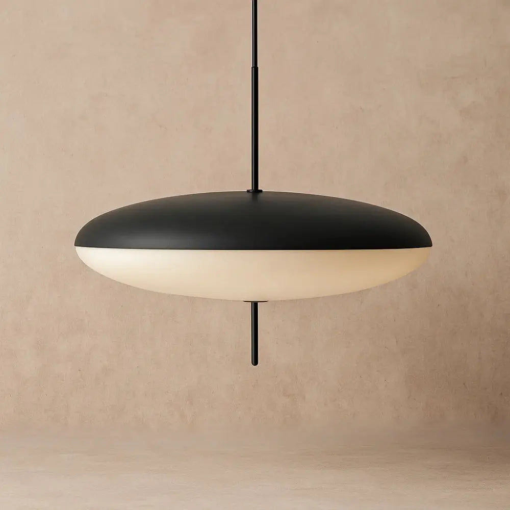 Suspension Disque Lumineux Acrylique et Métal | Lumeris