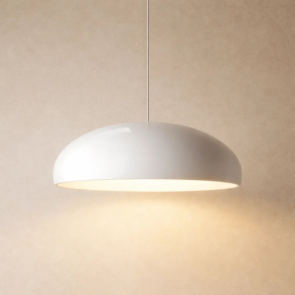 Suspension Dôme Atelier LED Métal Peint | Silhouette Graphique