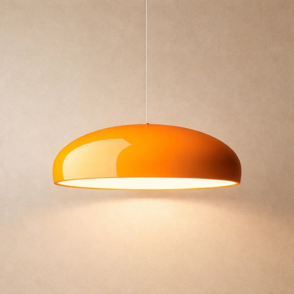 Suspension Dôme Atelier LED Métal Peint | Silhouette Graphique