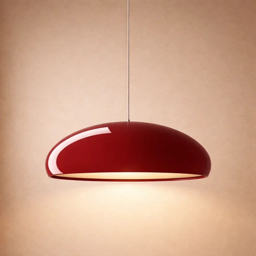 Suspension Dôme Atelier LED Métal Peint | Silhouette Graphique