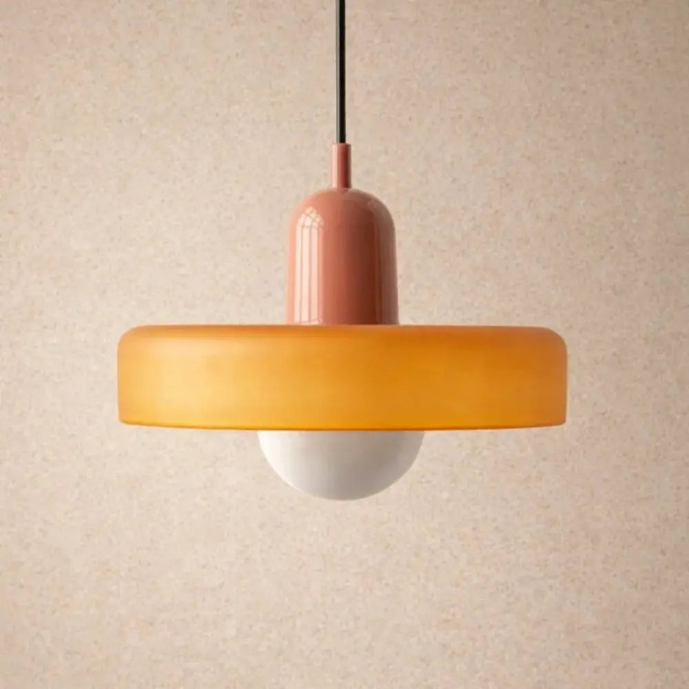 Suspension Globe Opalin Bicolore Style Japandi | Équilibre Lumineux