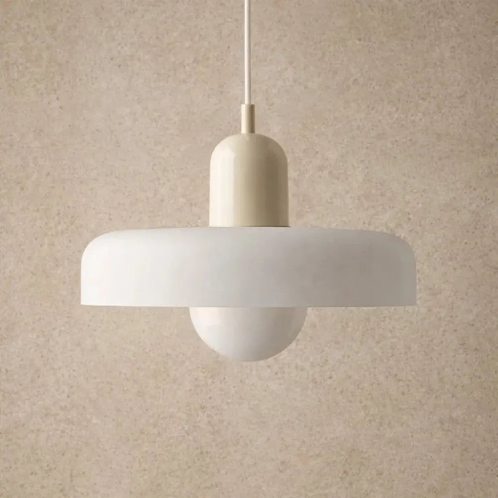 Suspension Globe Opalin Bicolore Style Japandi | Équilibre Lumineux