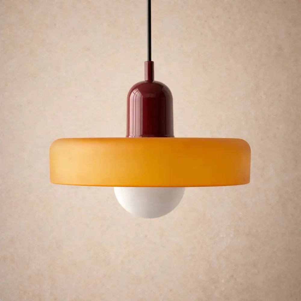 Suspension Globe Opalin Bicolore Style Japandi | Équilibre Lumineux