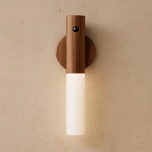 Lampe de chevet murale bois magnétique détecteur mouvement - Thalys vue principale