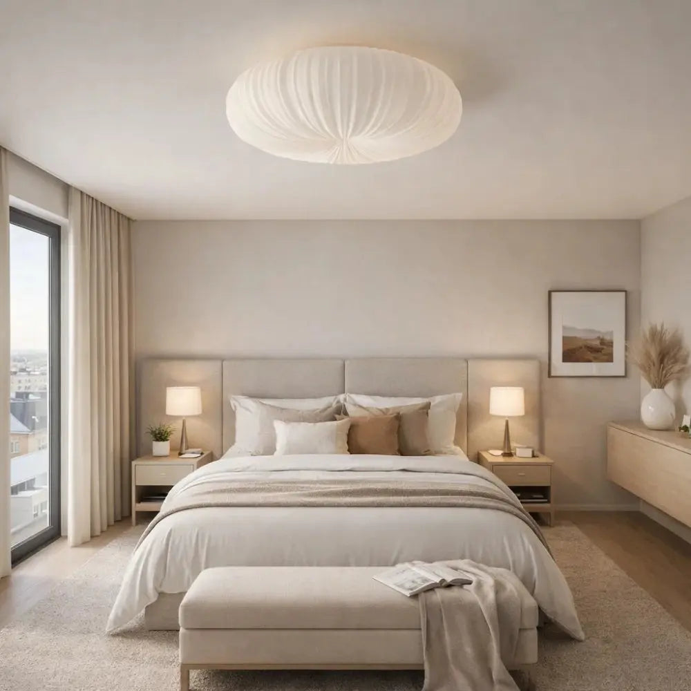 Plafonnier Blanc - Halo Nuage Sculpté | Celestra
