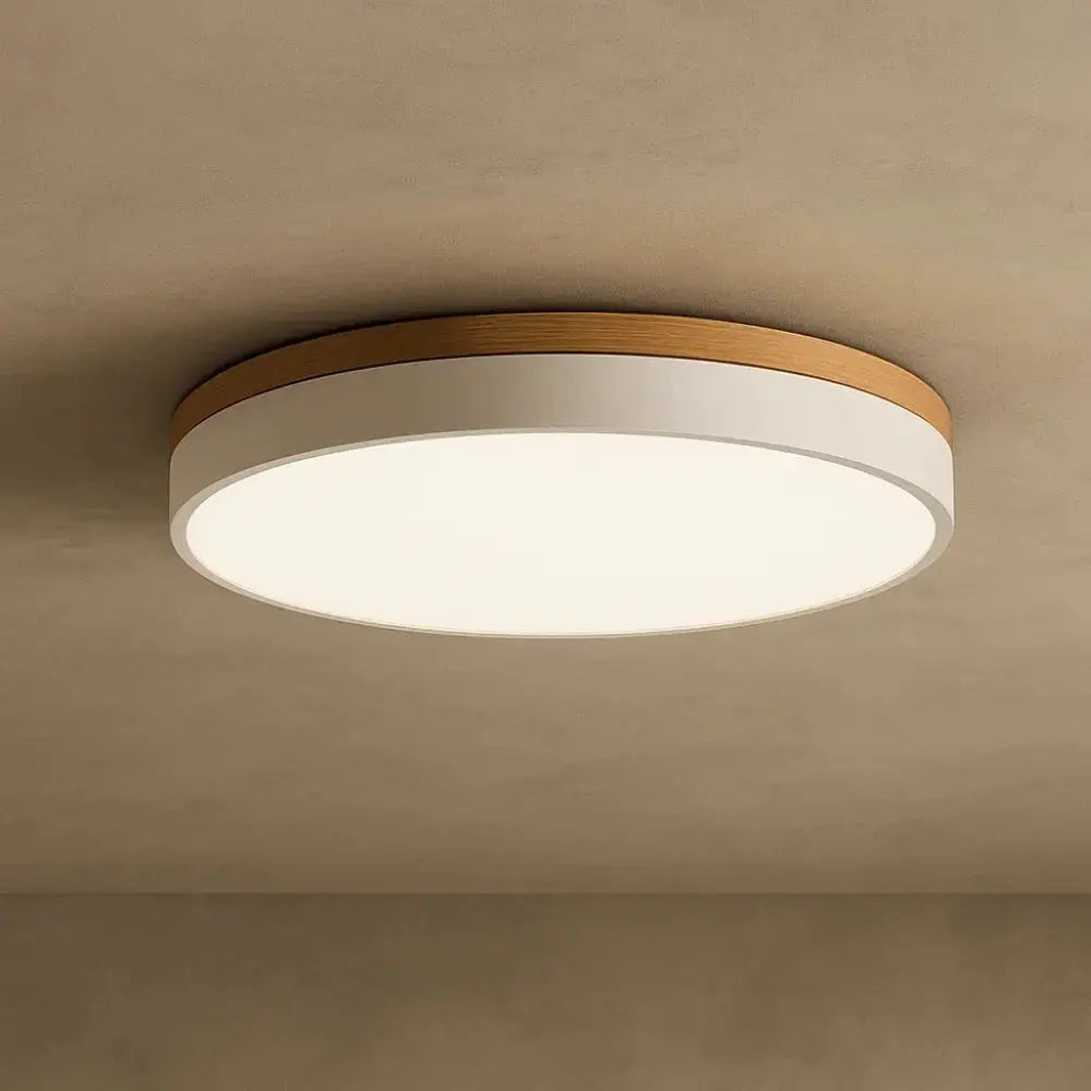 Plafonnier LED – Halo Bois Naturel | Oakelyn