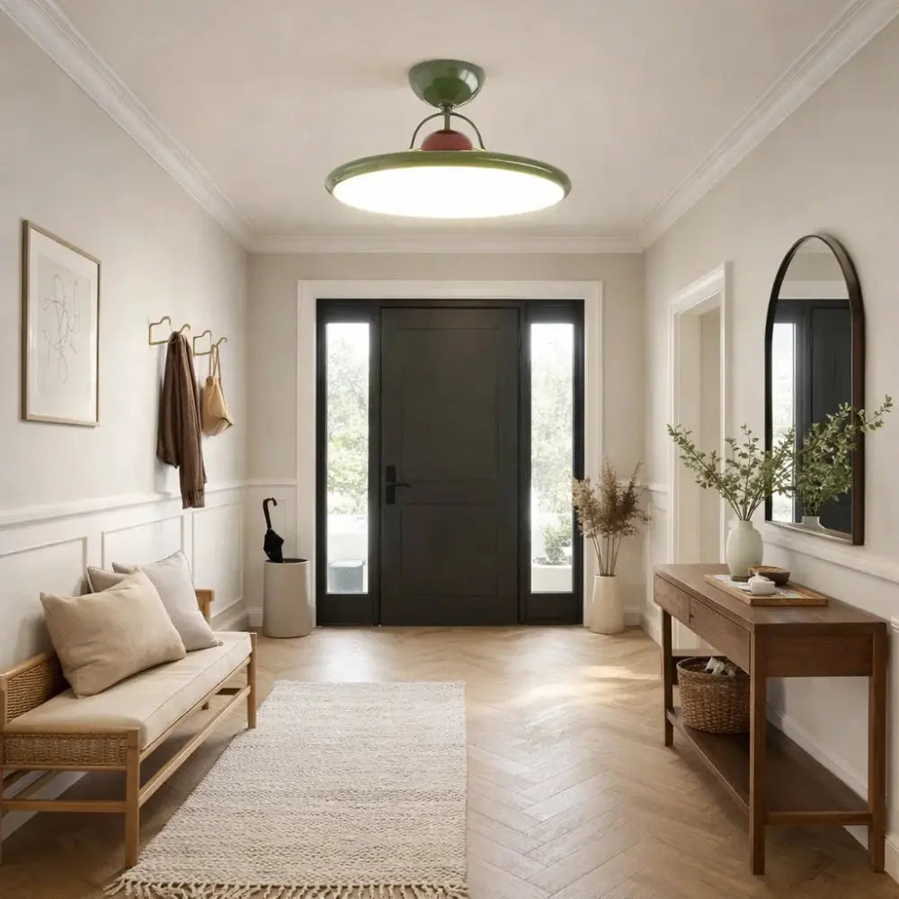 Plafonnier LED pour Salon - Halo Contemporain Doux | Solynor