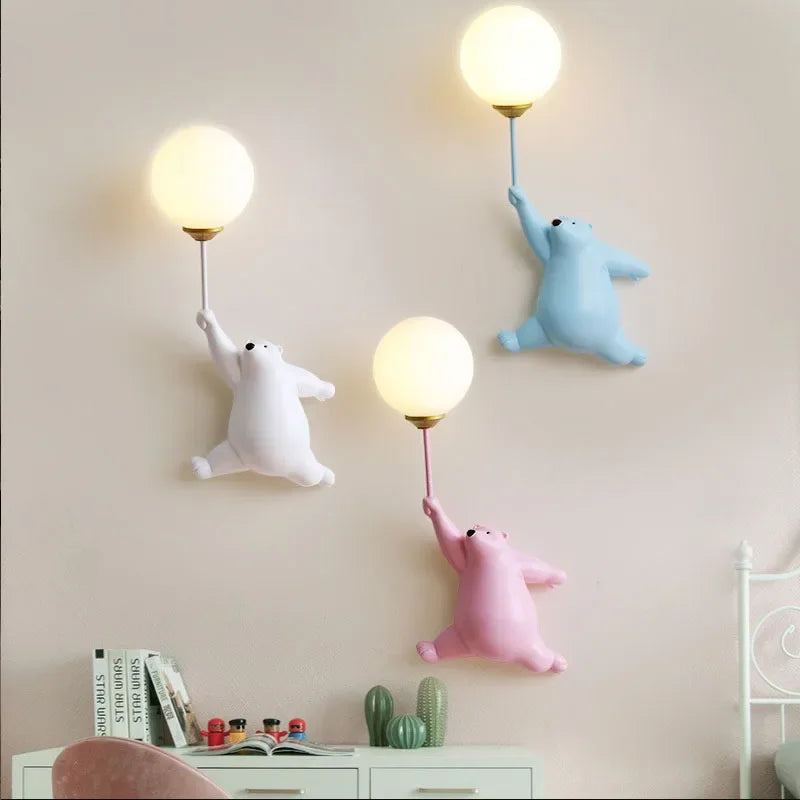 Lunovia applique enfant ourson bleu côté - chambre garçon
