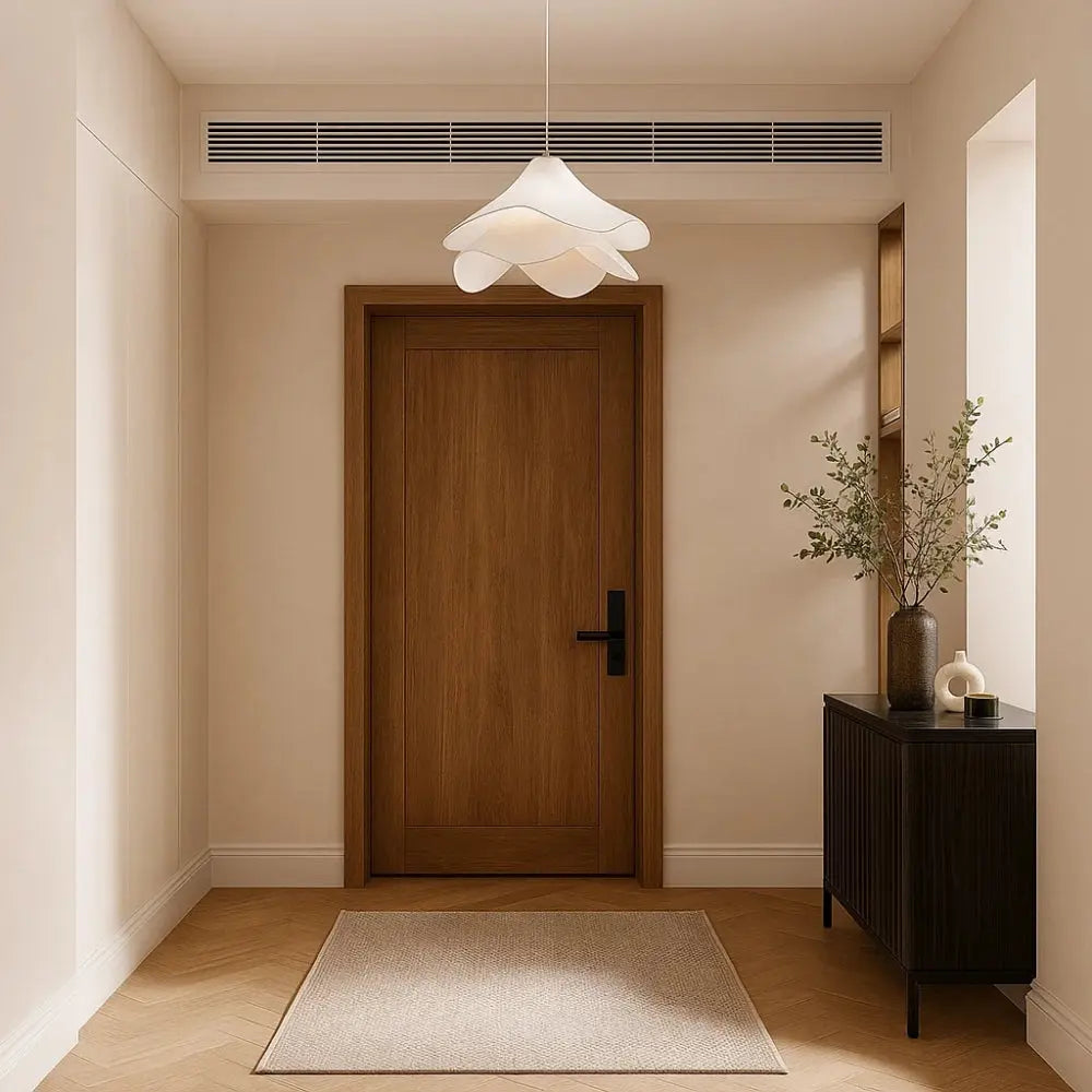 Suspension Design Voile Tissu et Métal Élégante | Velarosa