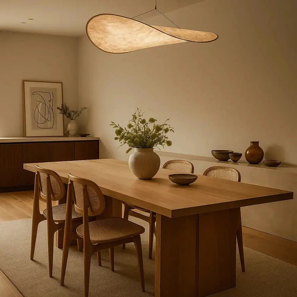 Suspension Japandi LED Dimmable Légère Équilibre | Hikariya