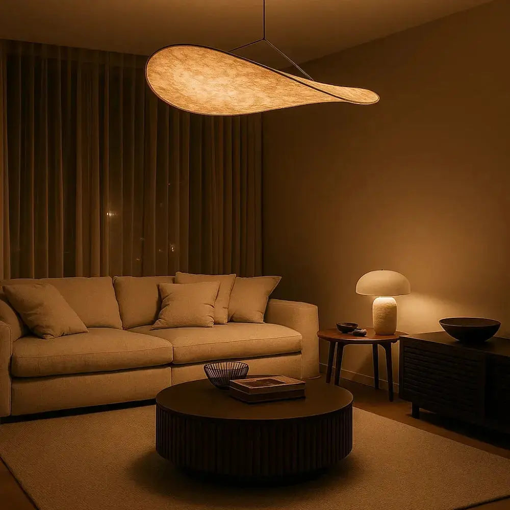 Suspension Japandi LED Dimmable Légère Équilibre | Hikariya