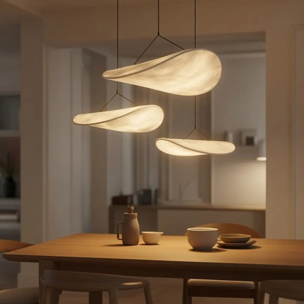 Suspension Japandi LED Dimmable Légère Équilibre | Hikariya