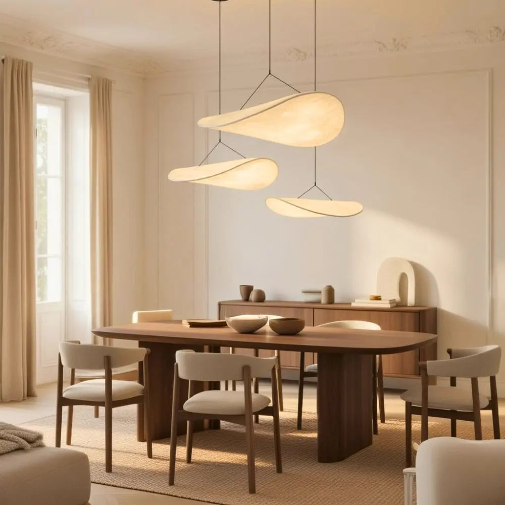 Suspension Japandi LED Dimmable Légère Équilibre | Hikariya